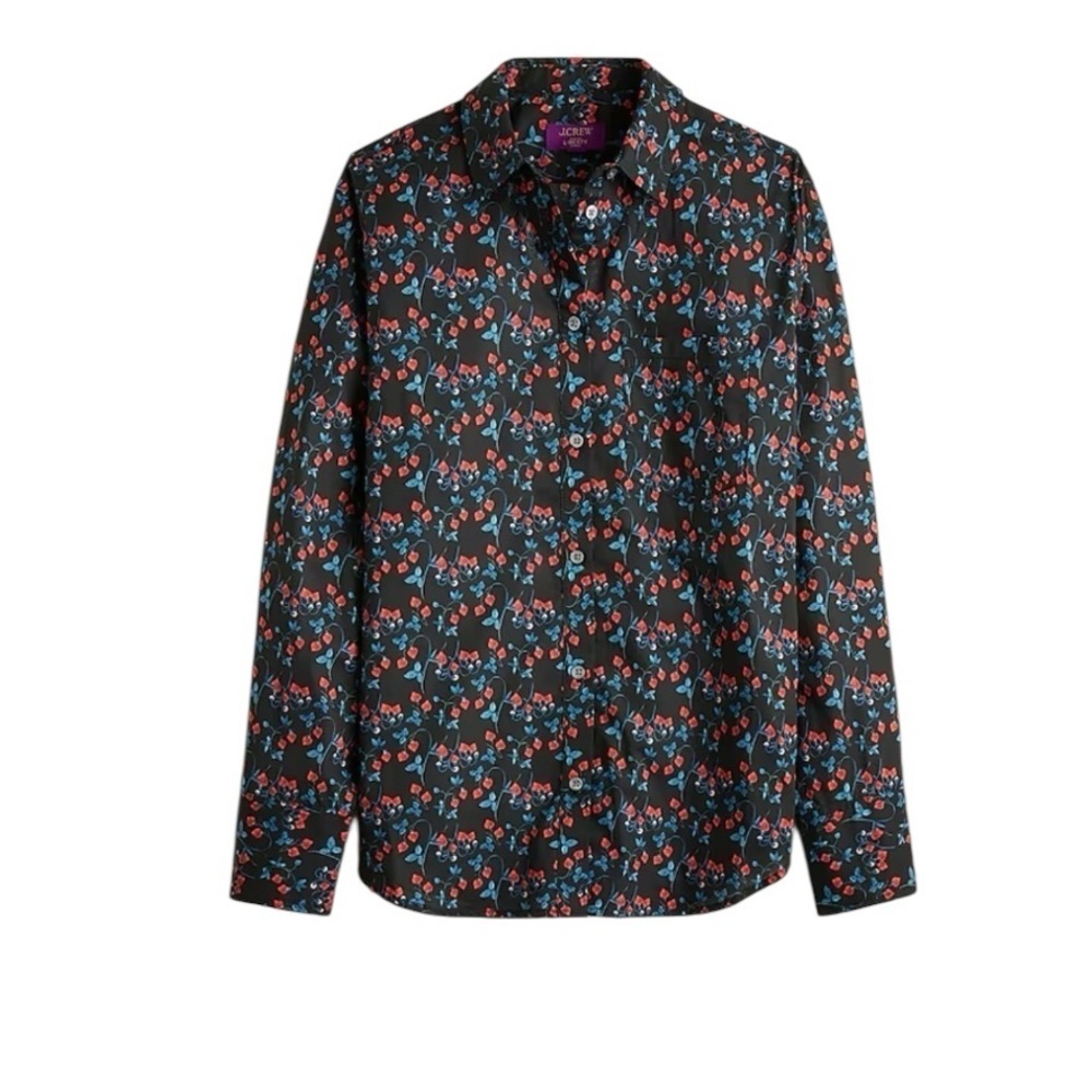 J. Crew - Garçon Classic Liberty® Tana Lawn Floral Button Down Blouse Sz 2